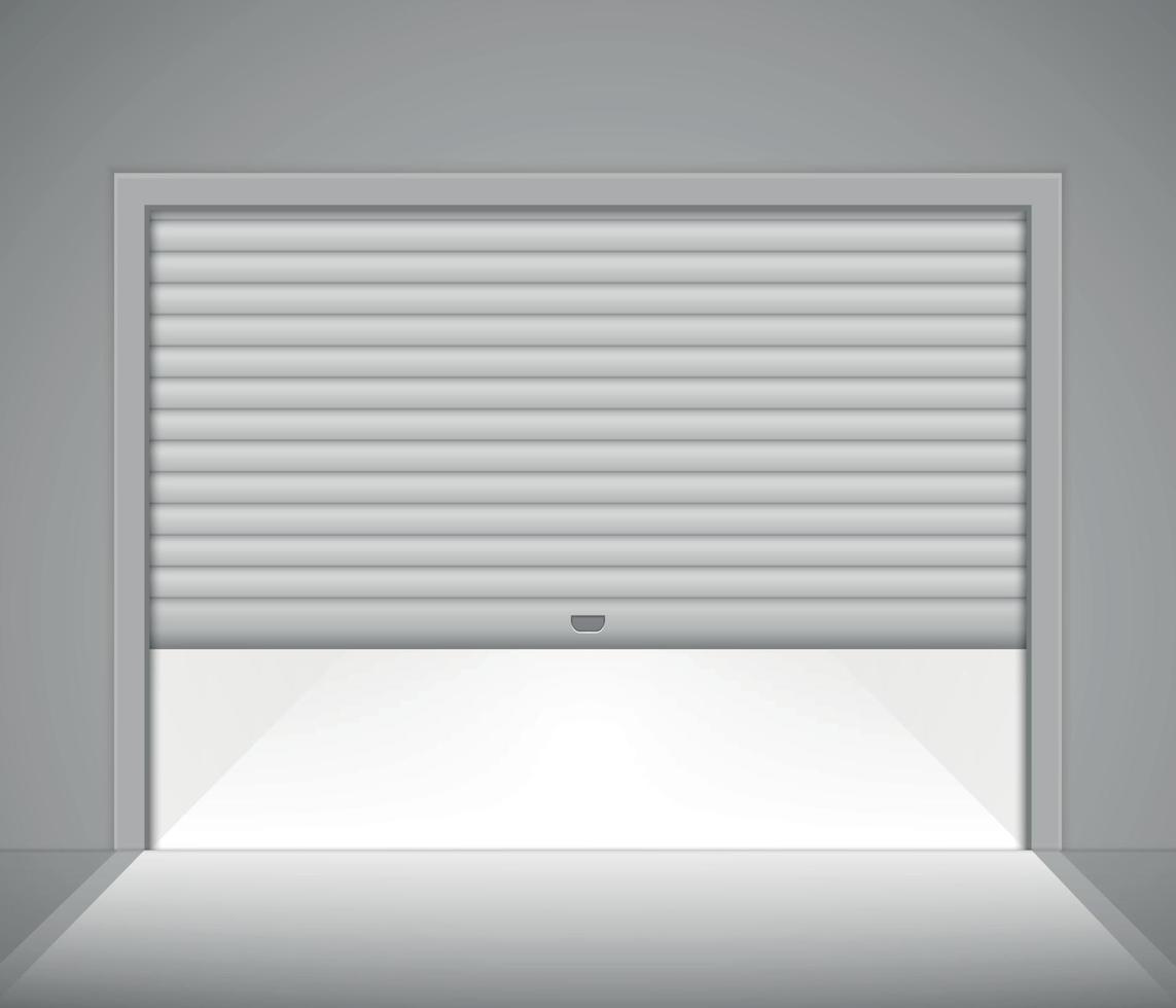 Roller garage door vector