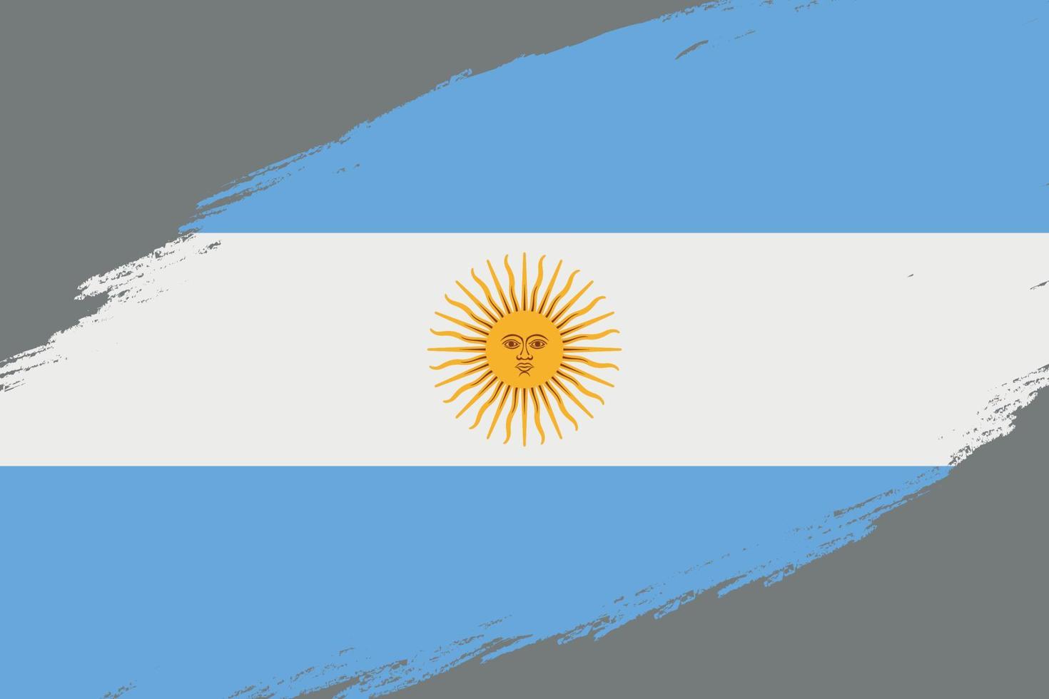 Grunge styled flag vector