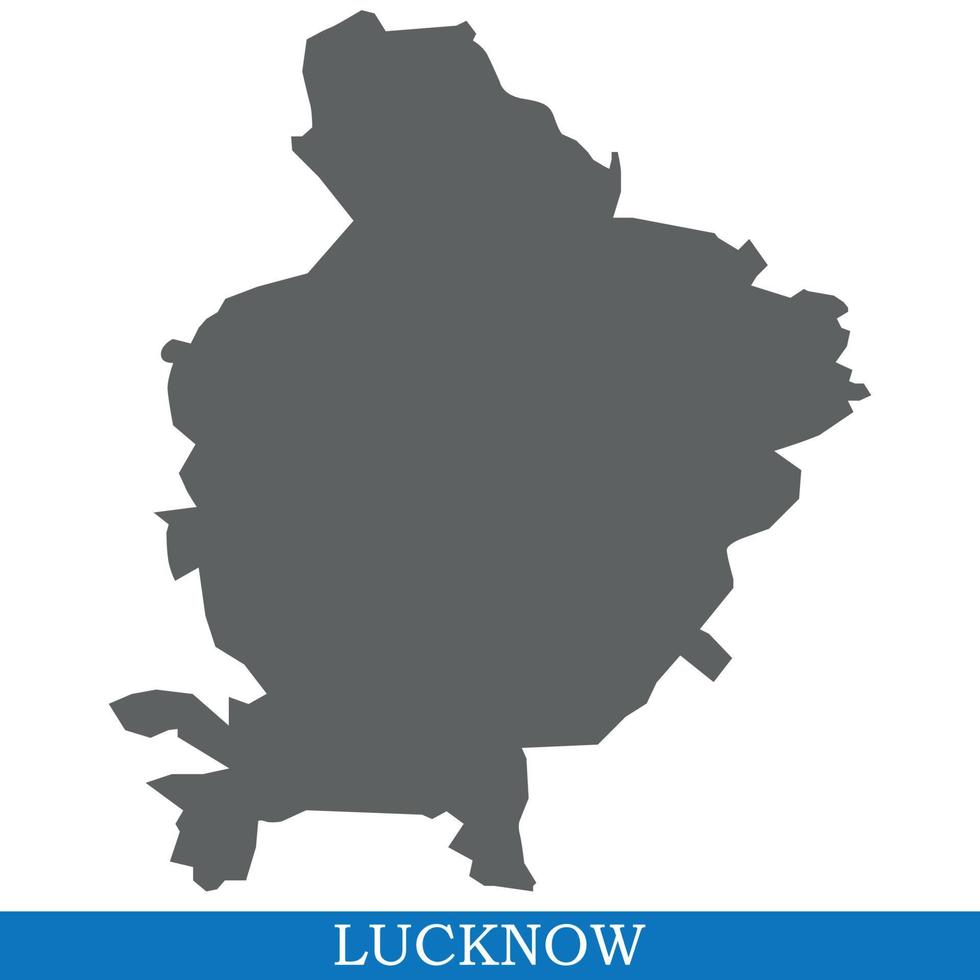High Quality map city of India vector