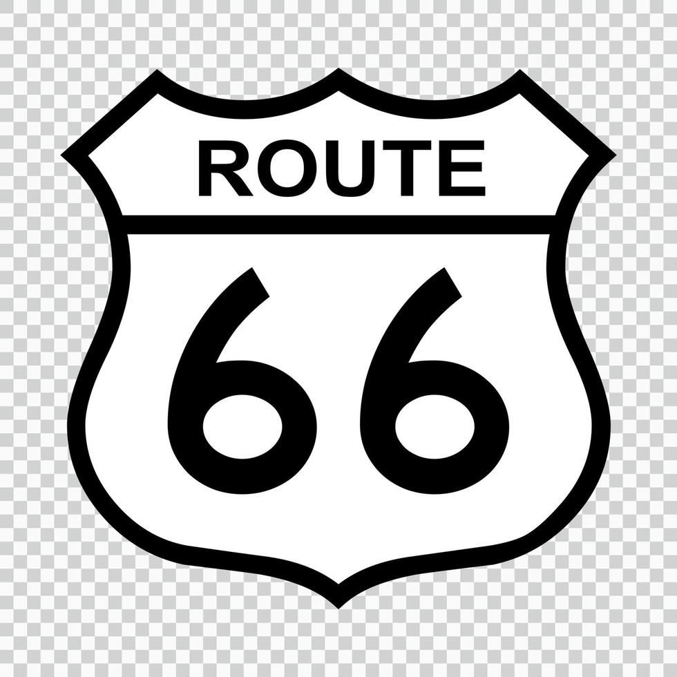 US route 66 sign vector