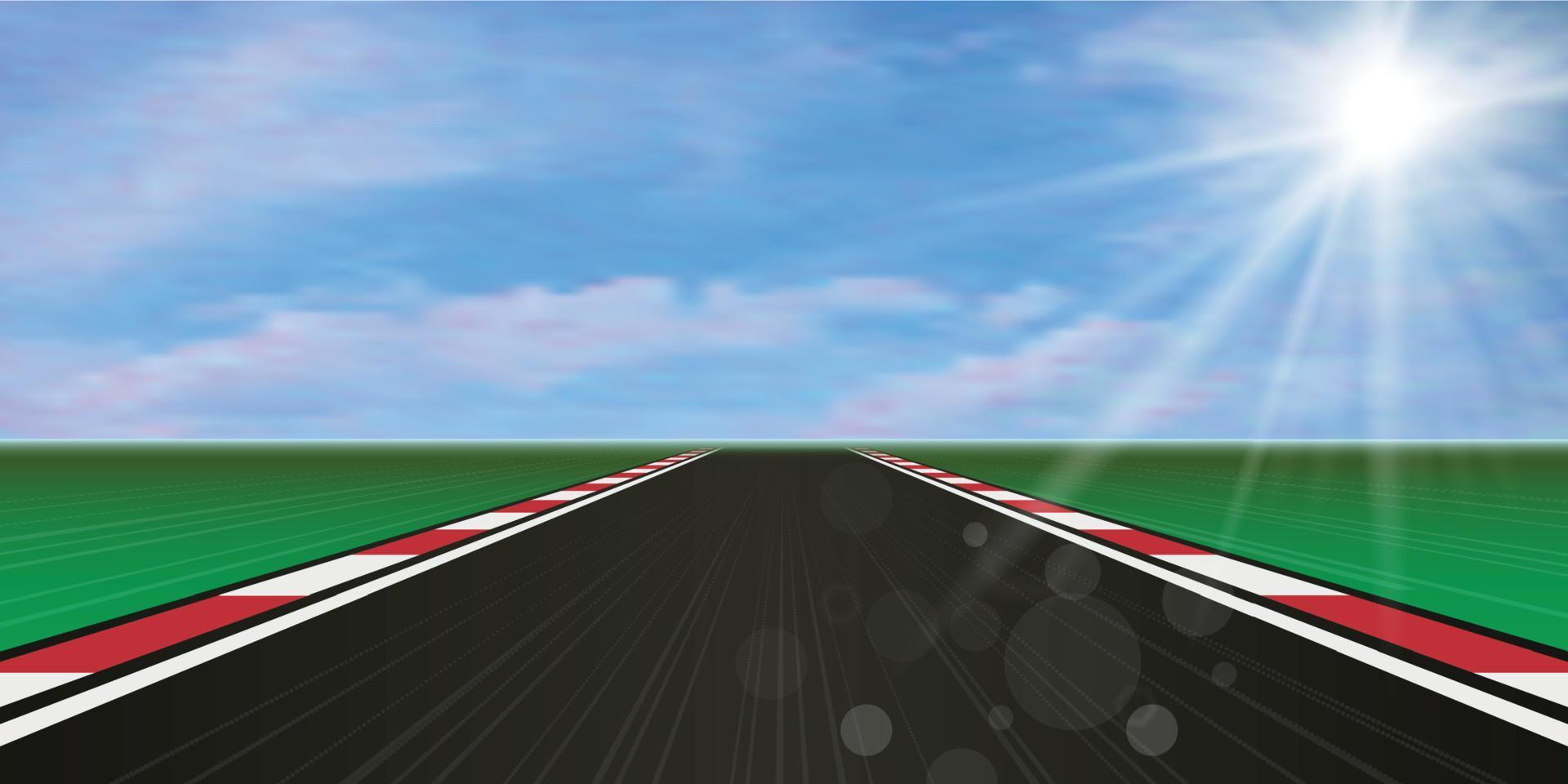Race track. Vector illustration.