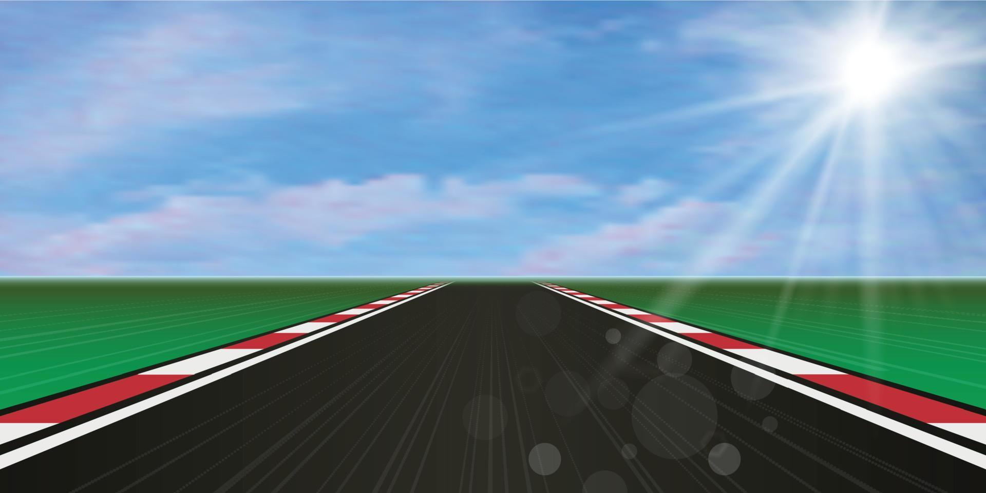 pista de carreras ilustración vectorial vector