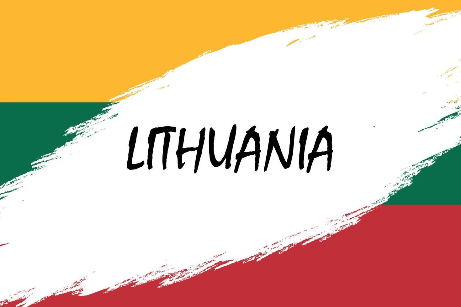 Grunge styled flag vector