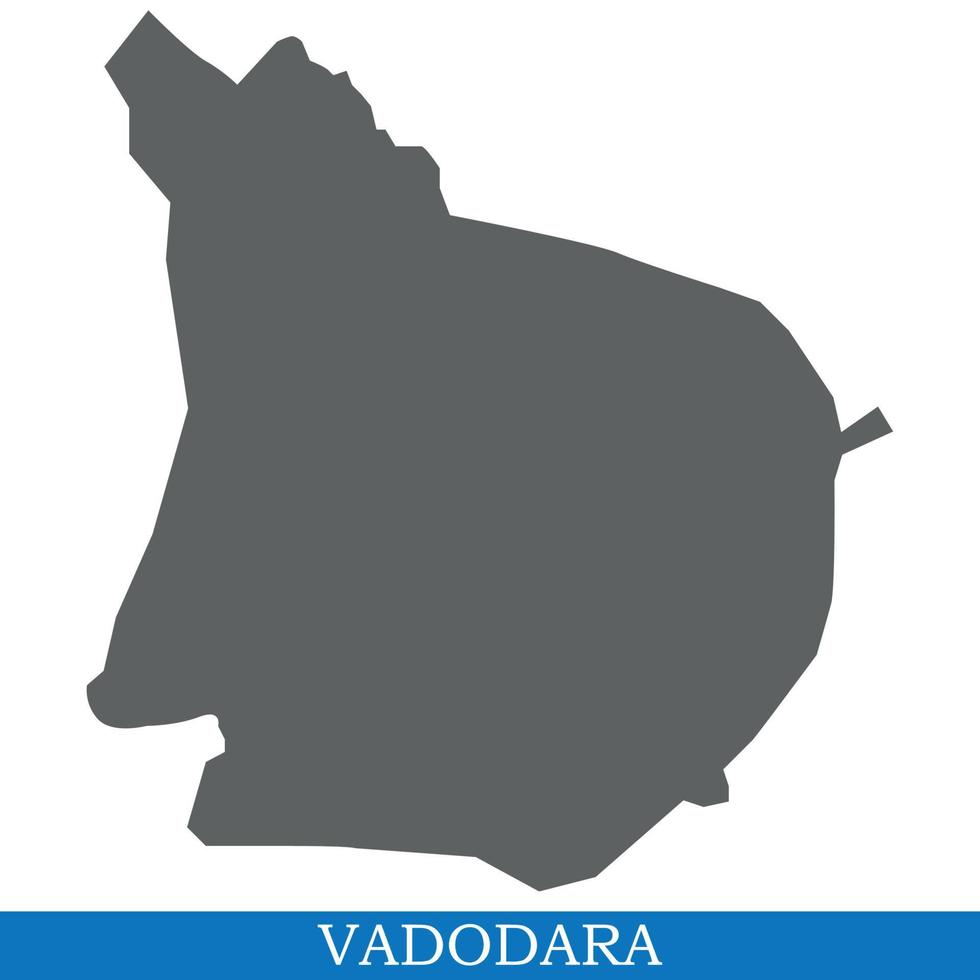 High Quality map city of India vector
