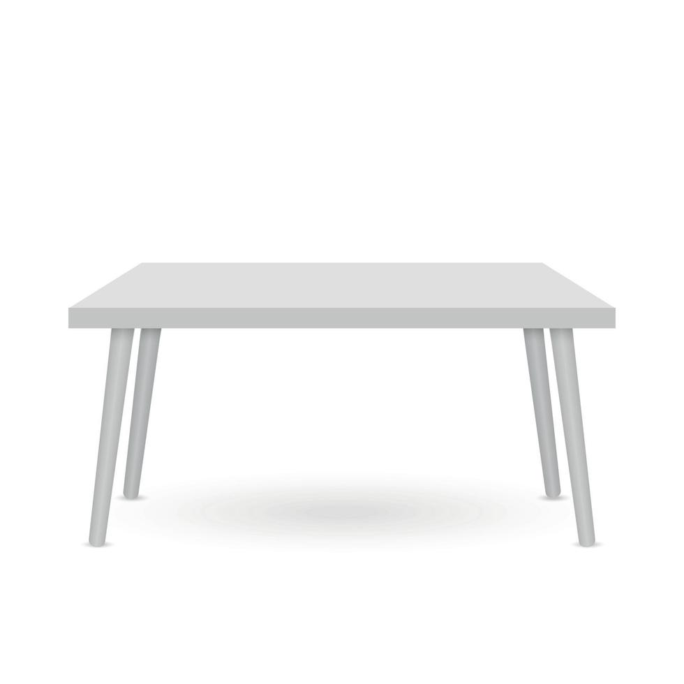 3d Table mockup vector
