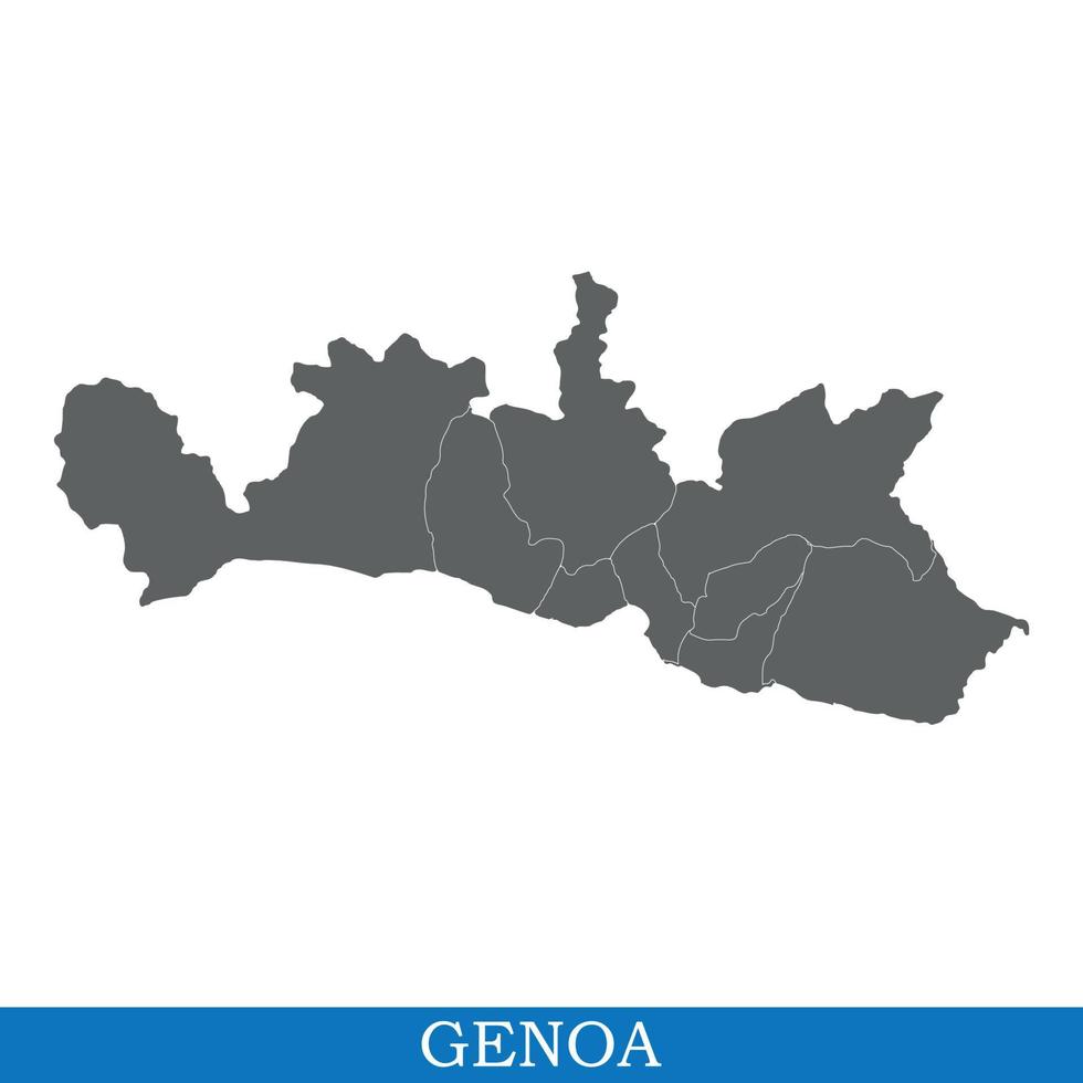 High Quality map city of Italy vector