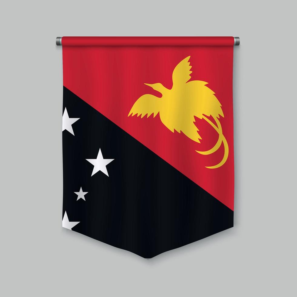 pennant with flag vector