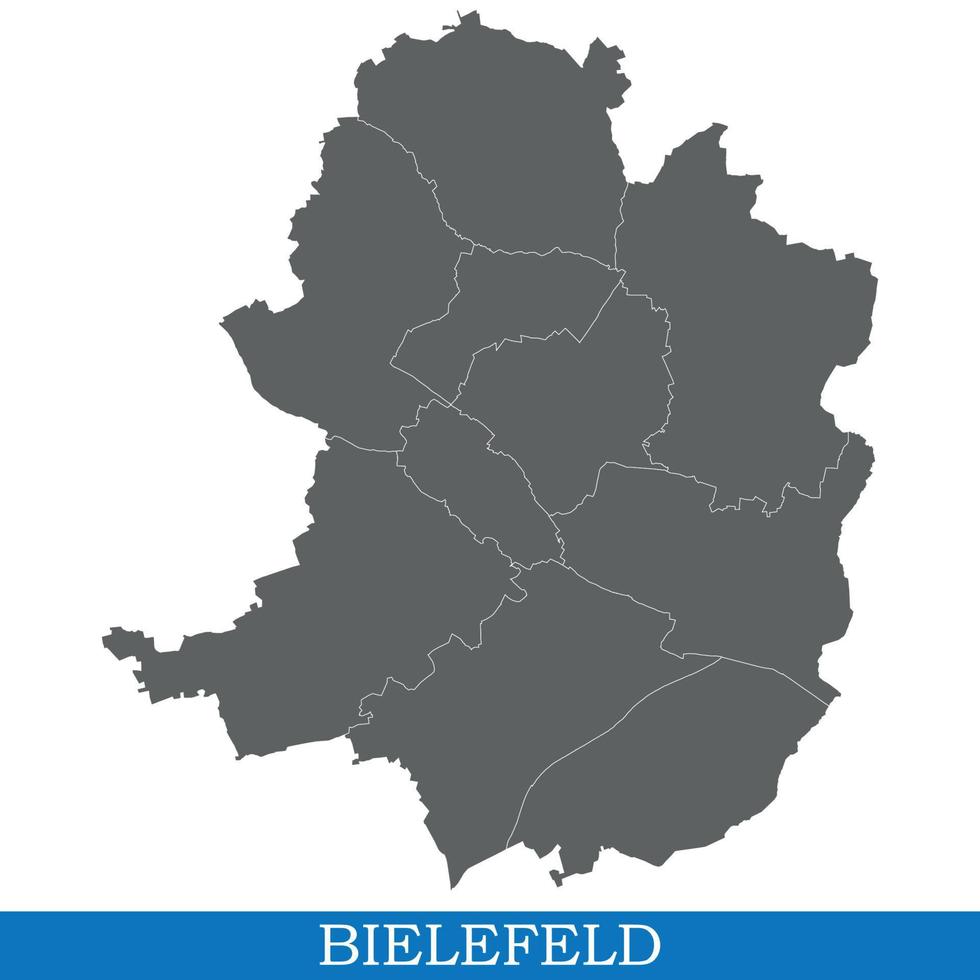 mapa de alta calidad de la ciudad de alemania vector