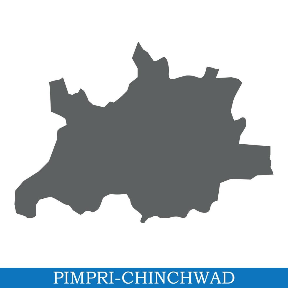 High Quality map city of India vector