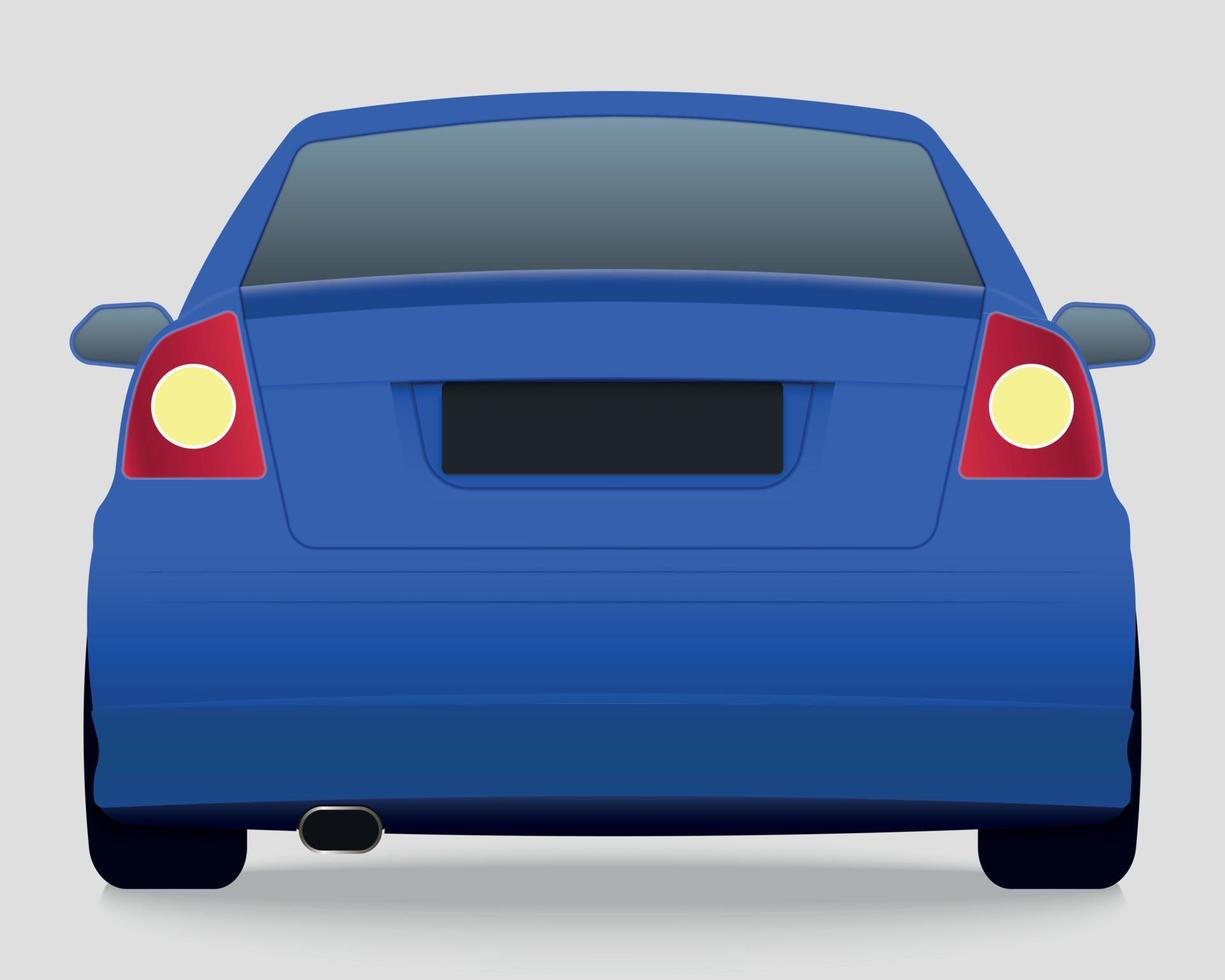 Car vector template on white background