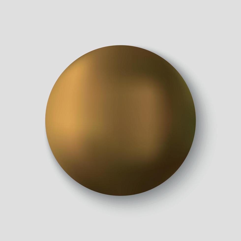 Vector golden ball