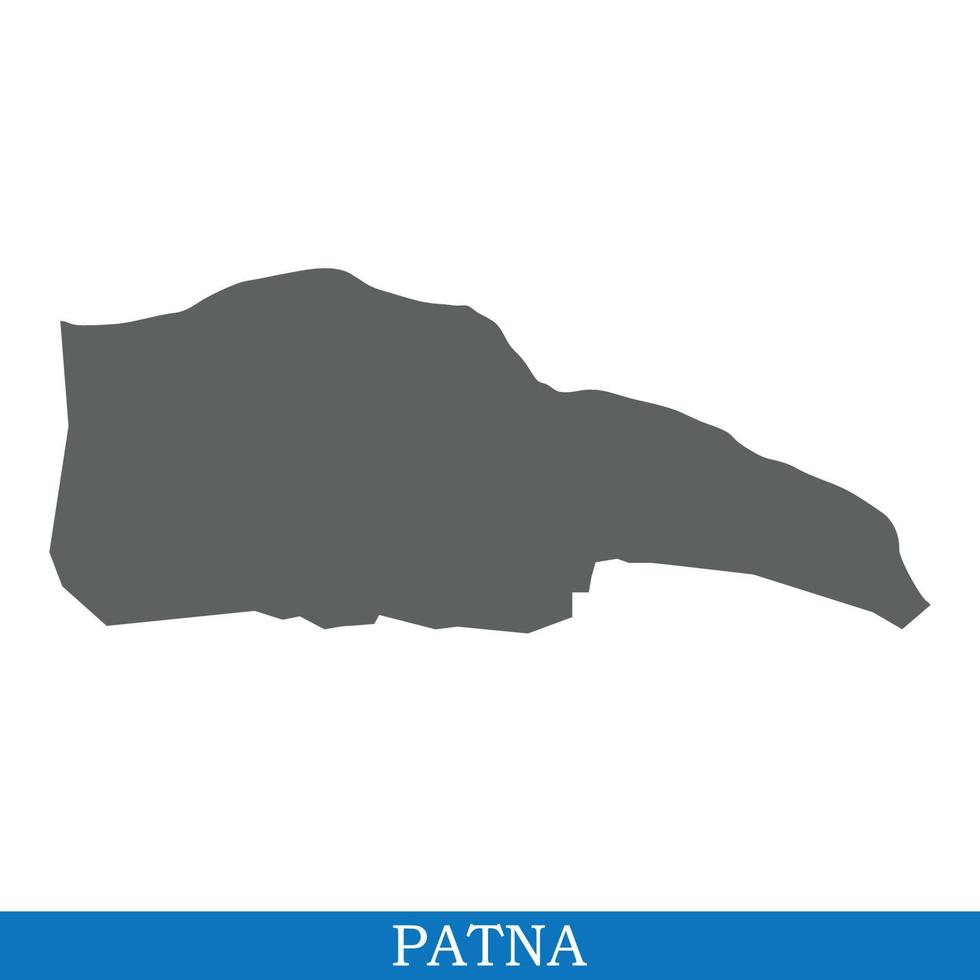 High Quality map city of India vector