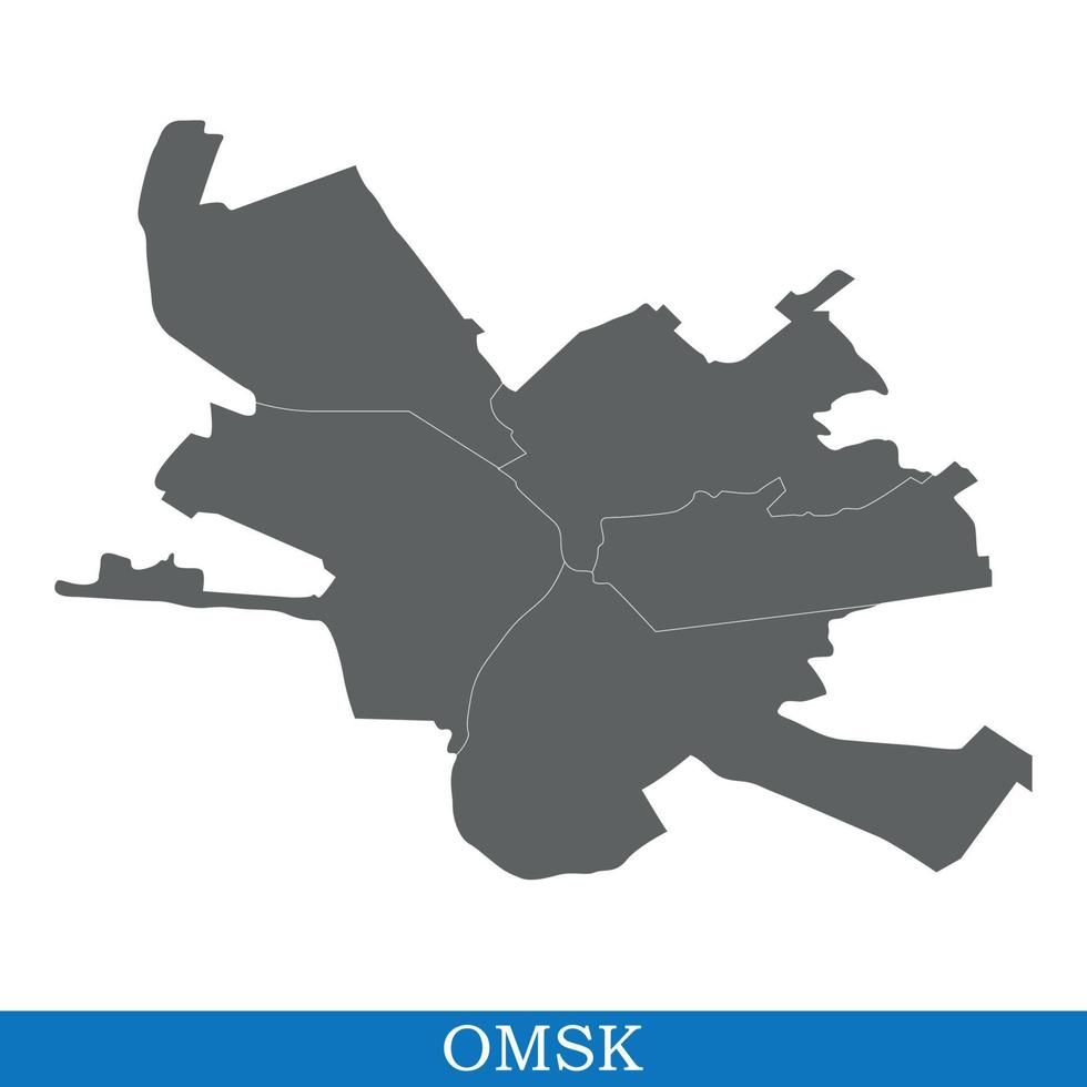 map of city of Russia vector