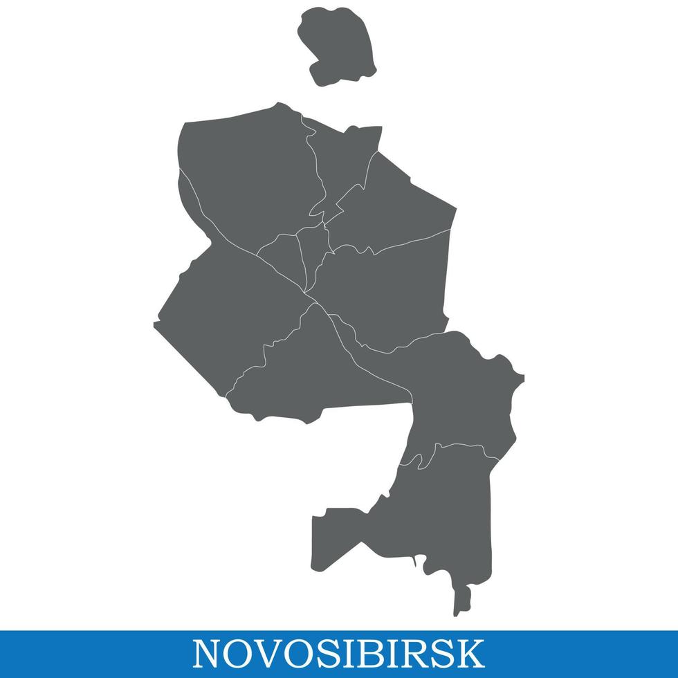 map of city of Russia vector