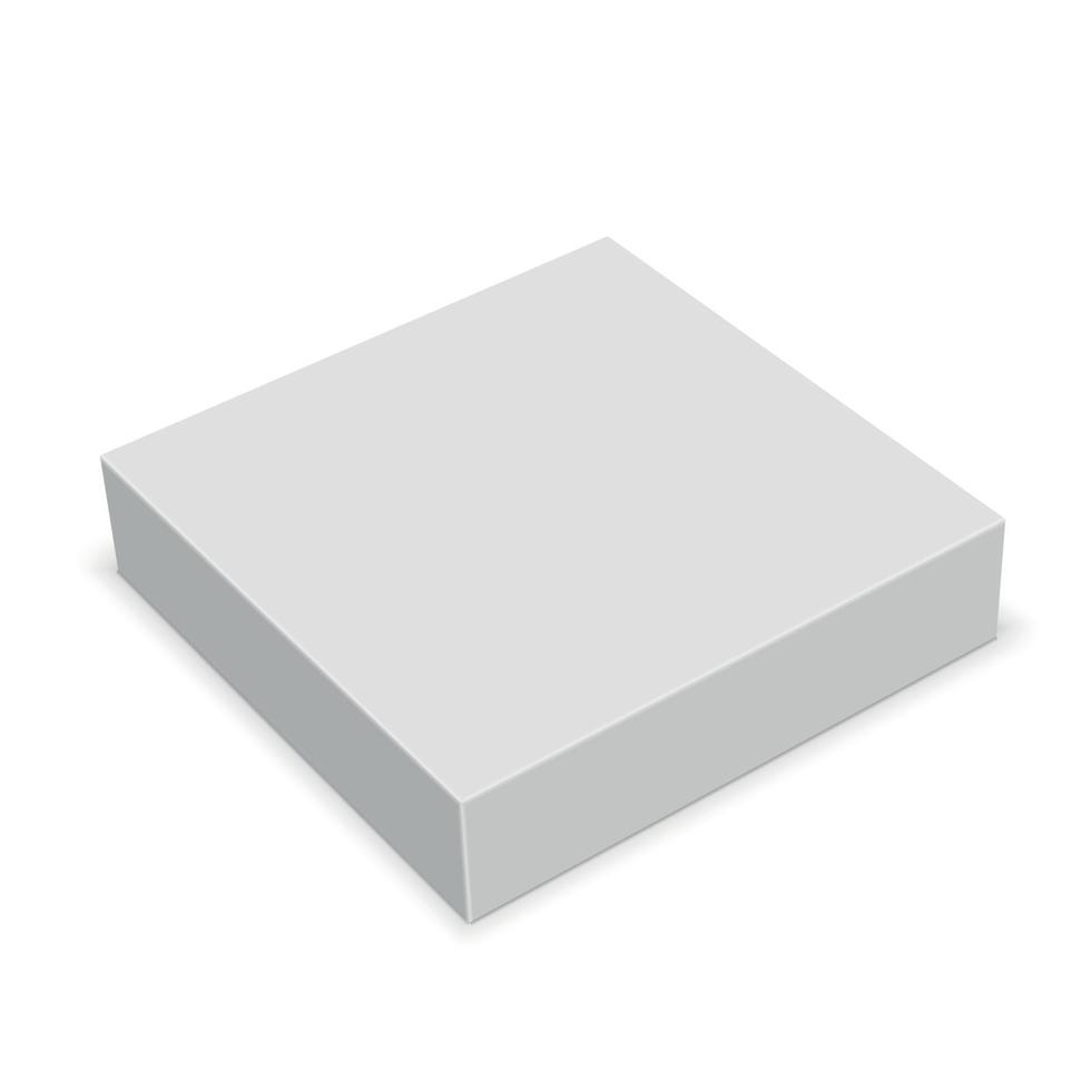 white blank box vector