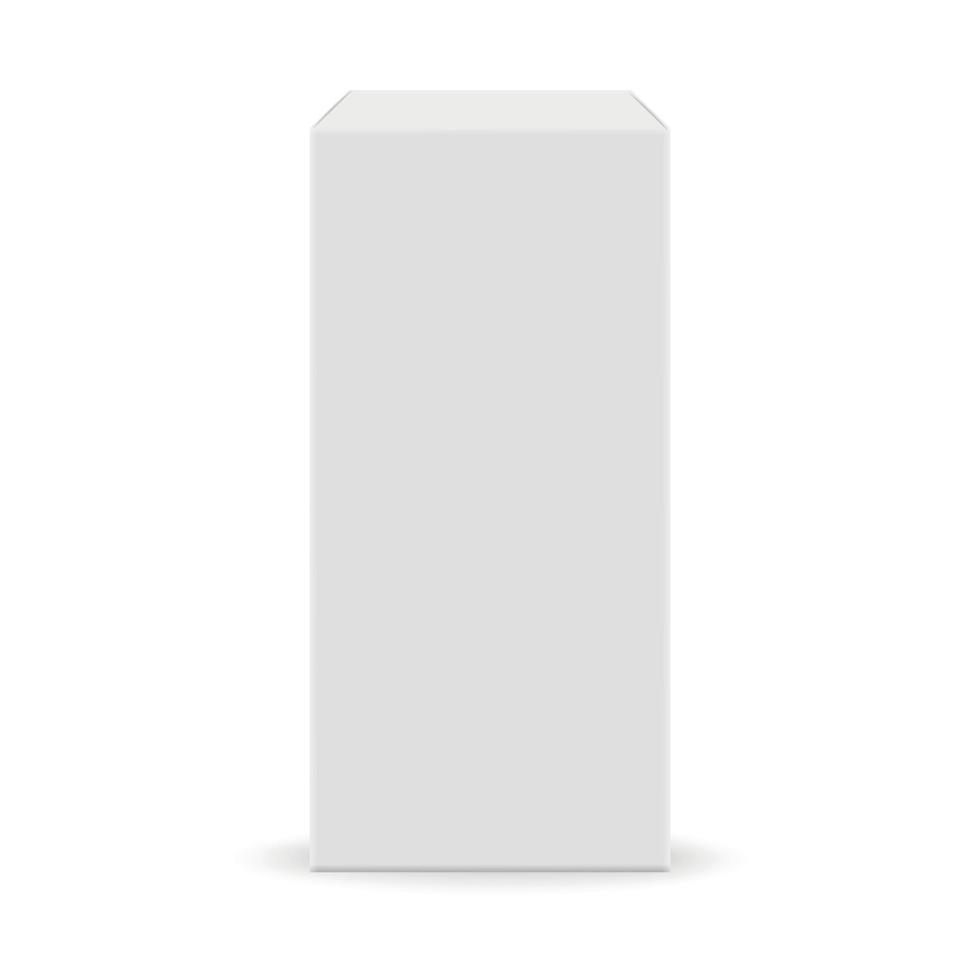 white blank box vector