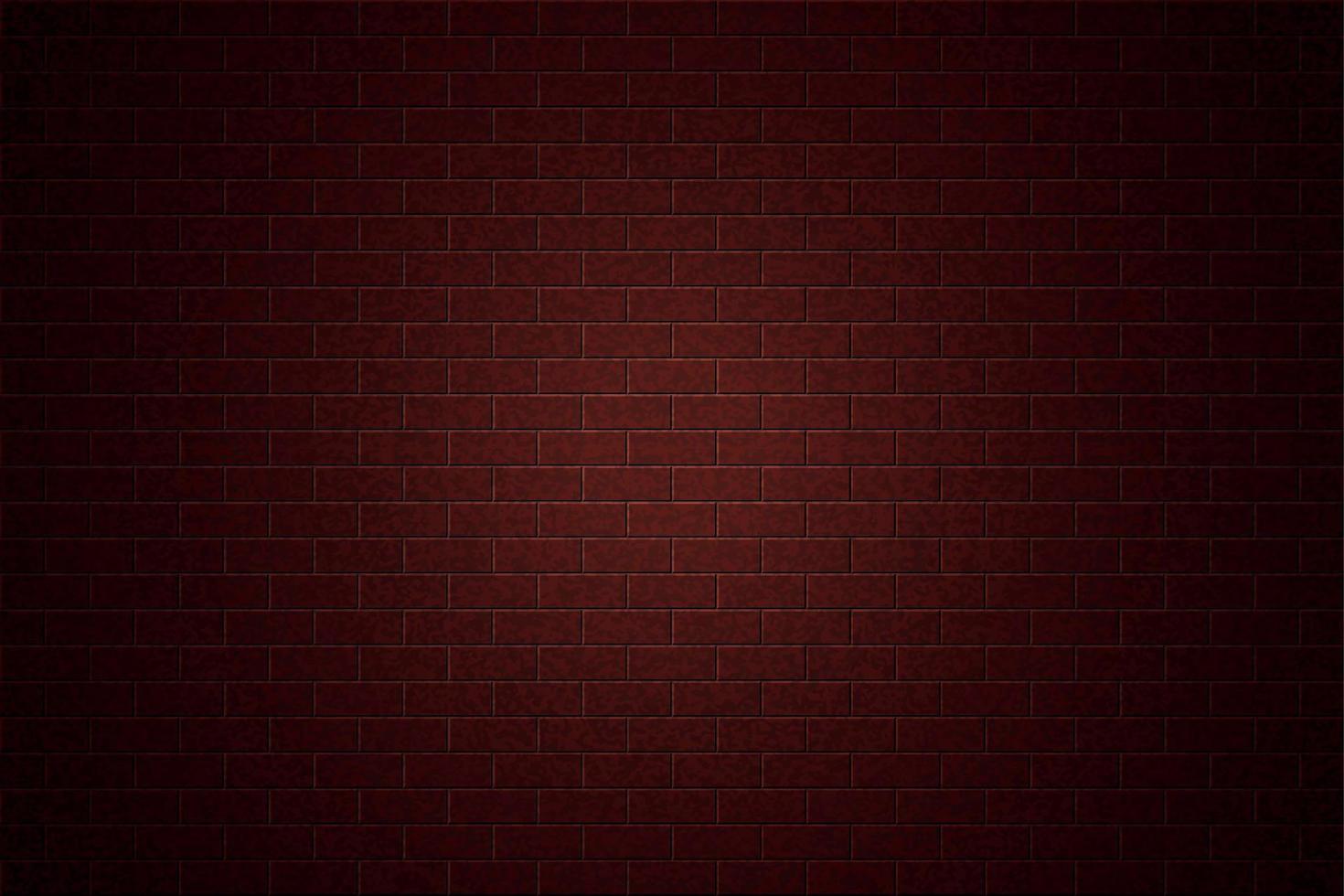Red brick wall background vector