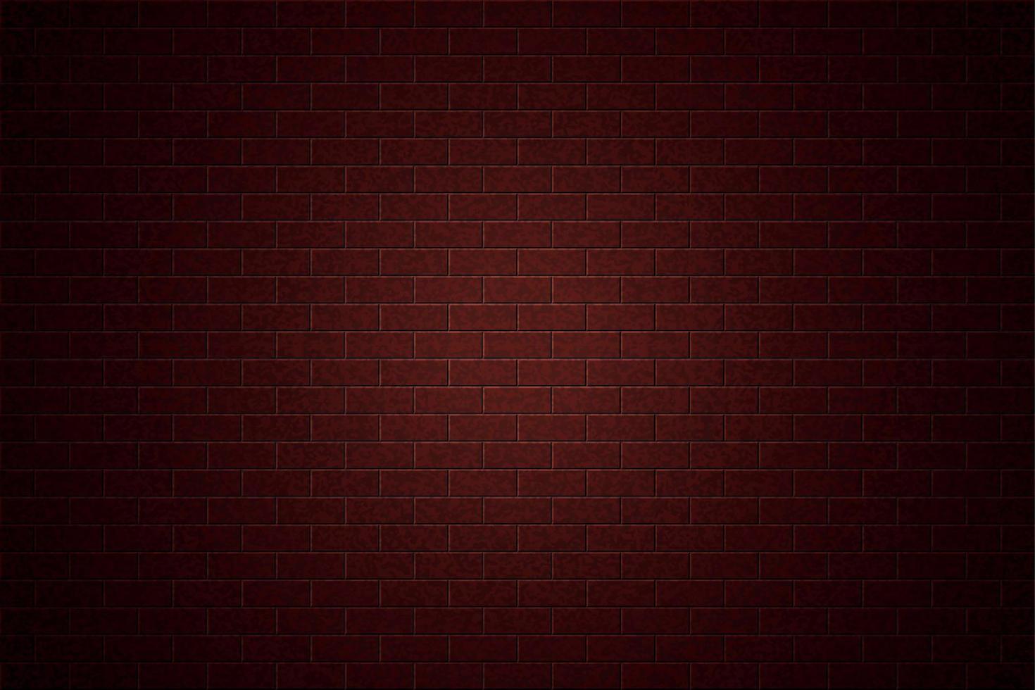 Red brick wall background vector