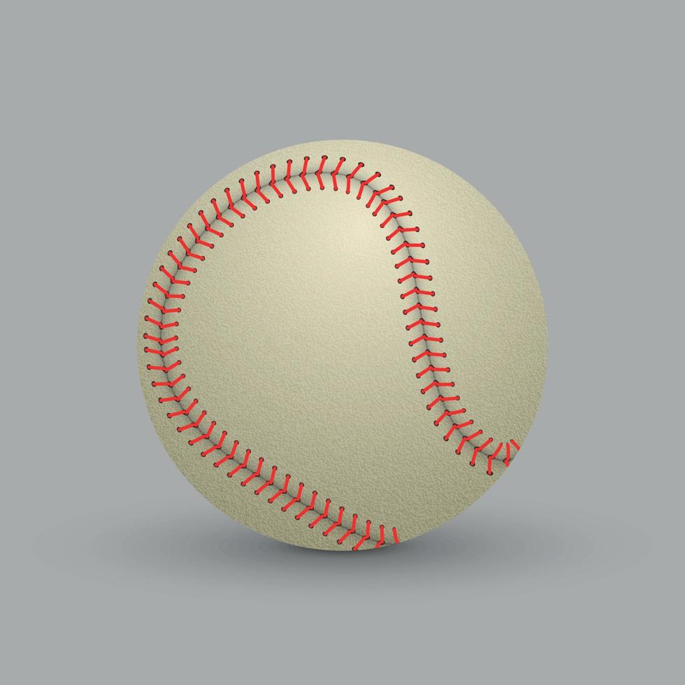 pelota de beisbol realista vector