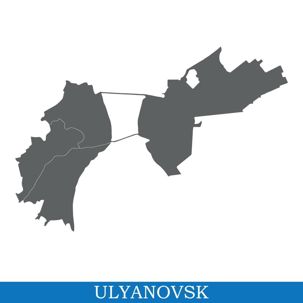 map of city of Russia vector