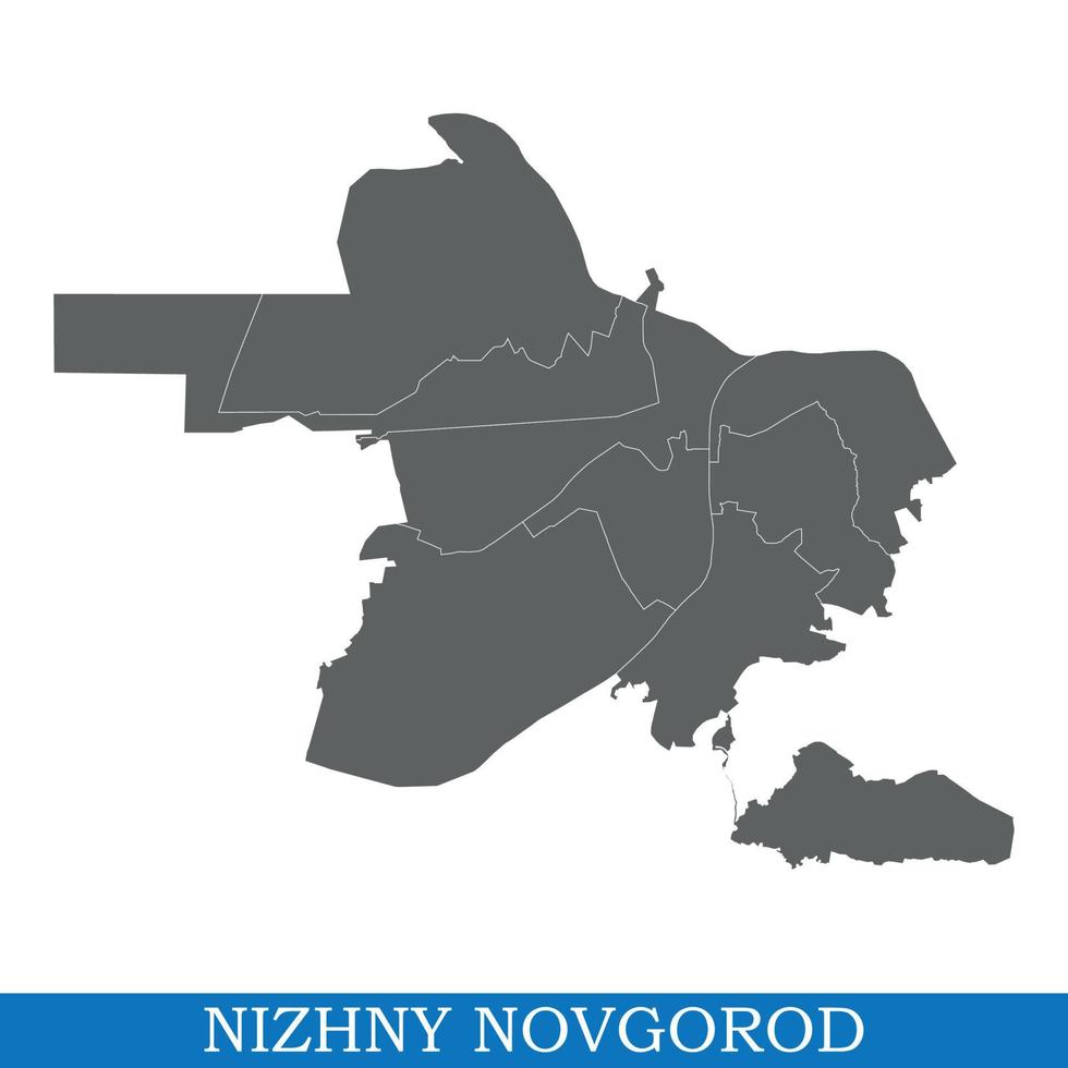 map of city of Russia vector