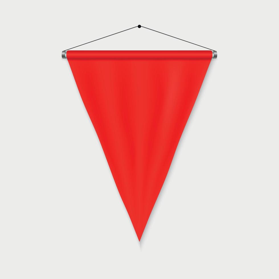 Realistic Pennant Template vector