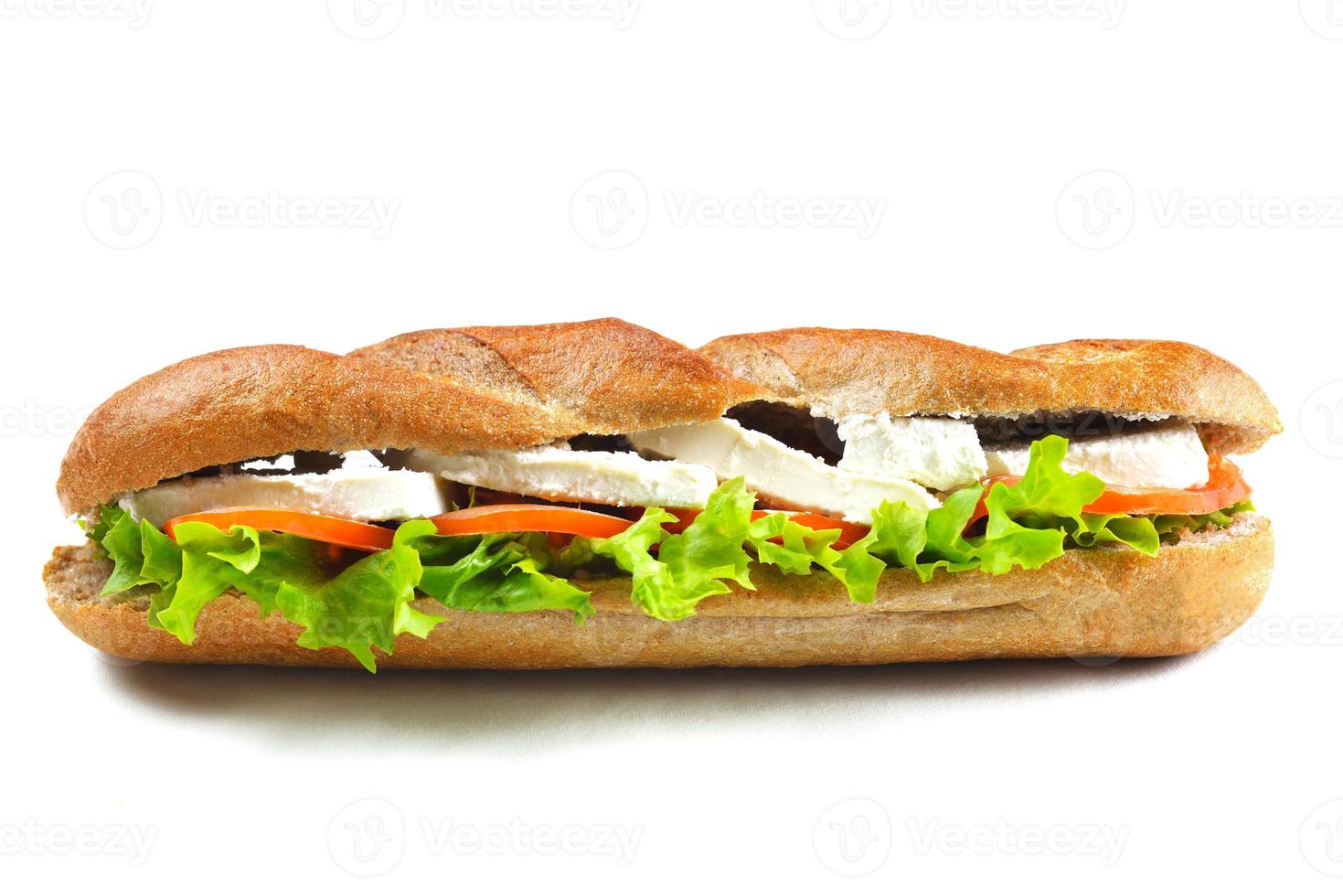 sandwich on a white surface photo