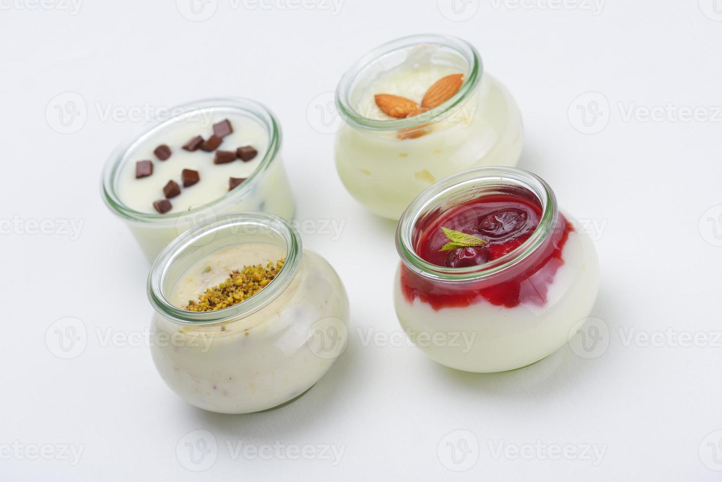 dessert on a white surface photo