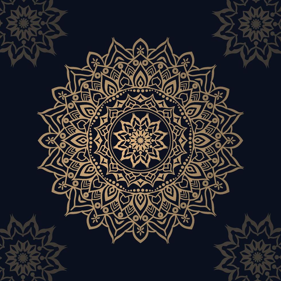 Luxury mandala background concept Free Vector