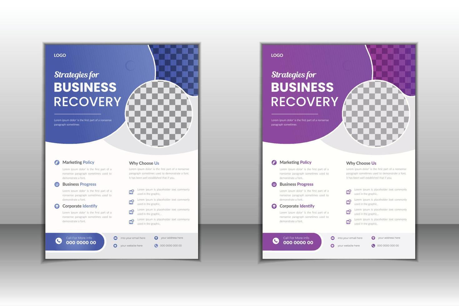 Corporate Business Flyer Design template vector