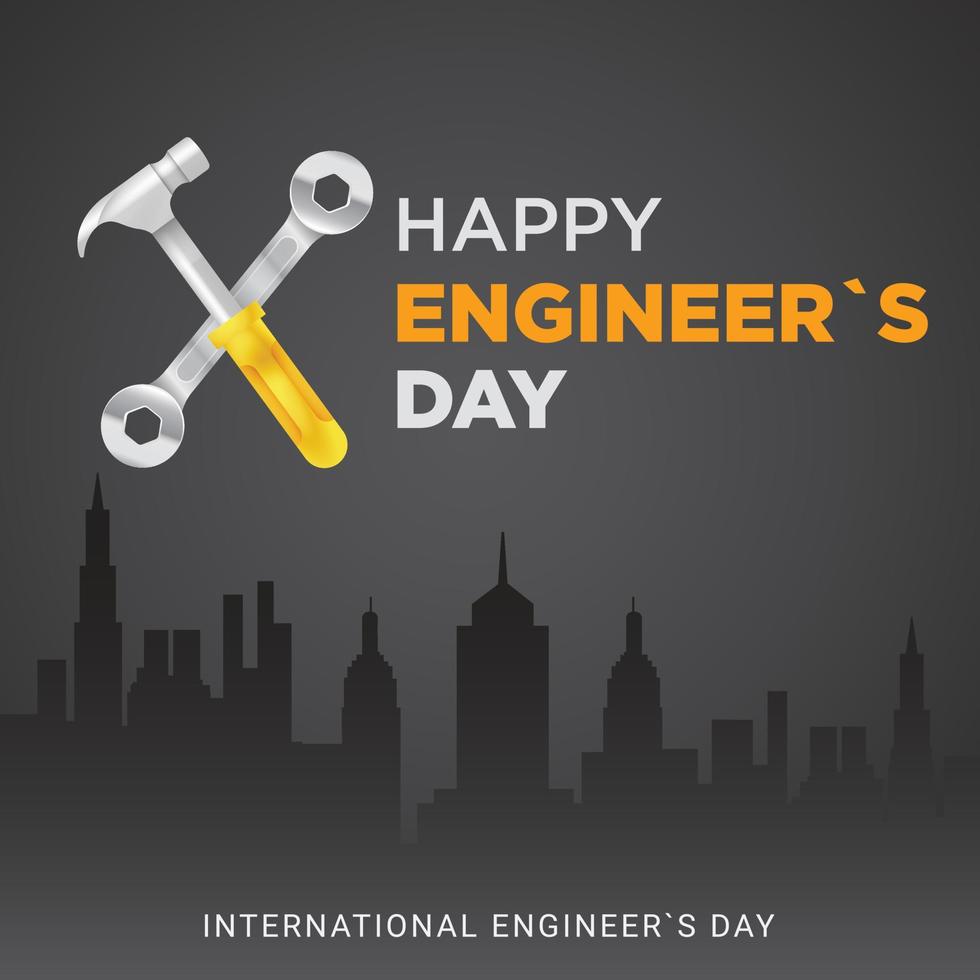 International engineers day celebration, Happy engineers day vector