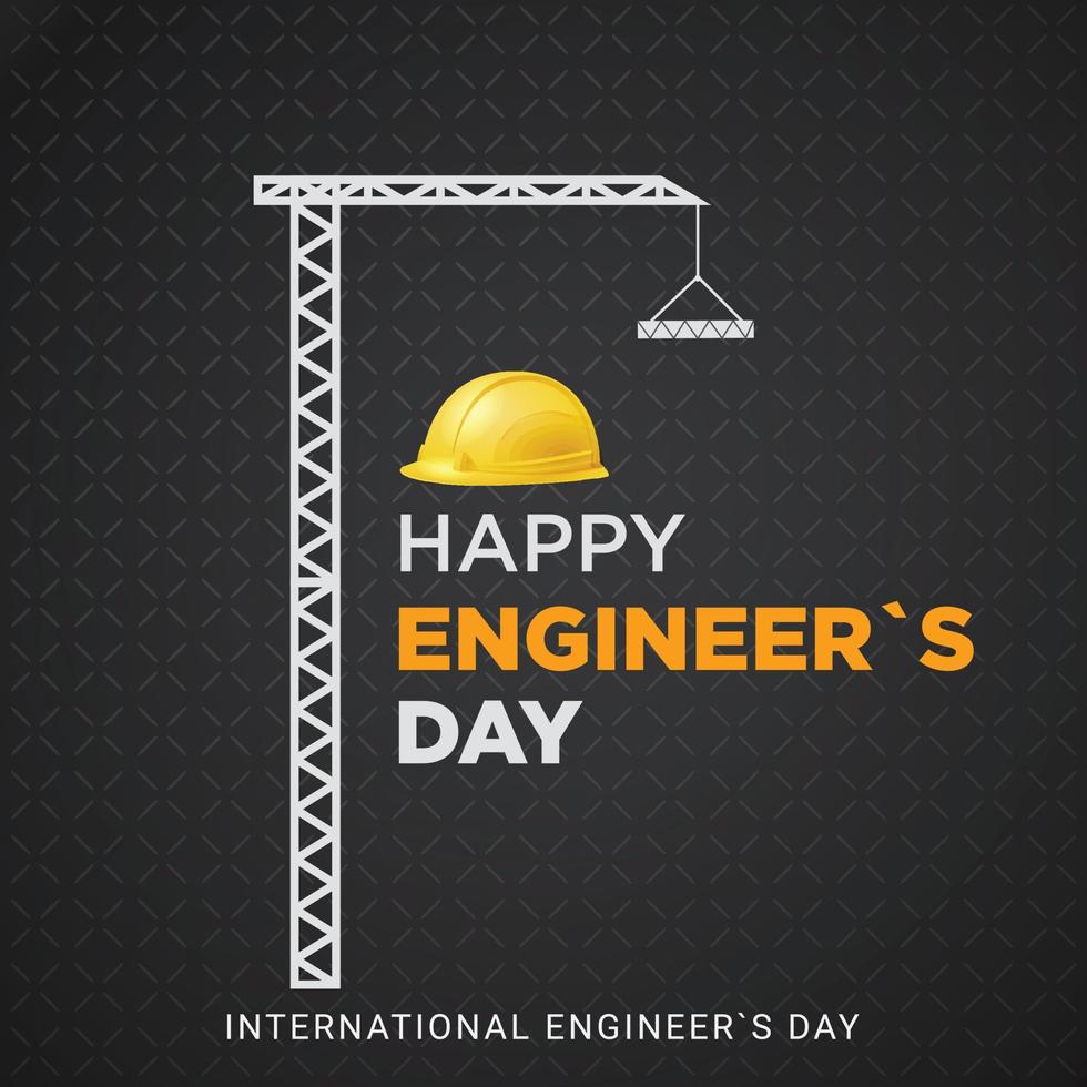 celebración del día internacional de los ingenieros, feliz día de los ingenieros vector