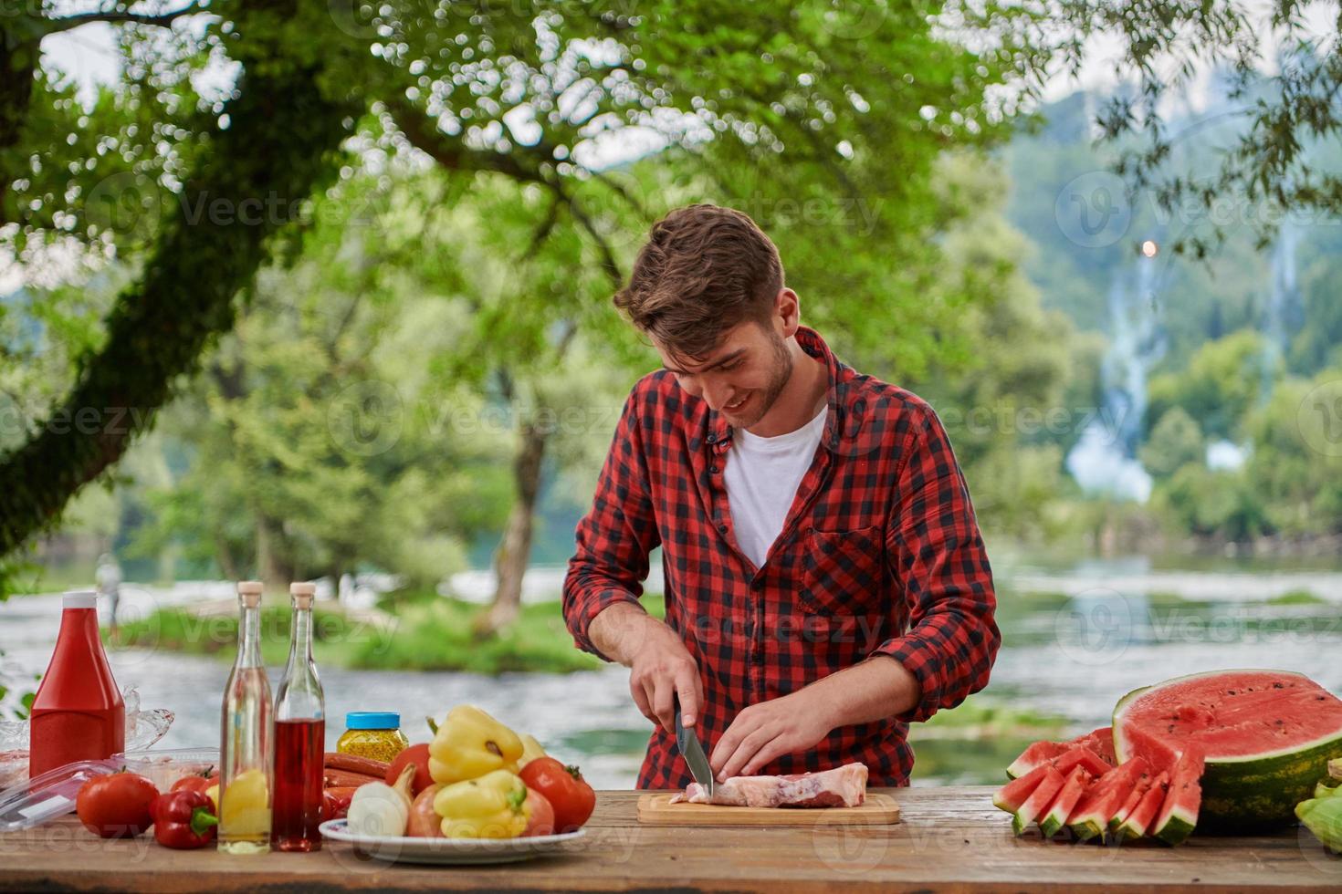 Man Cooking Tasty Food For French Dinner Party 10973657 Stock Photo At man-cooking-tasty-food-for-french-dinner-party-10973657-stock-photo-at
