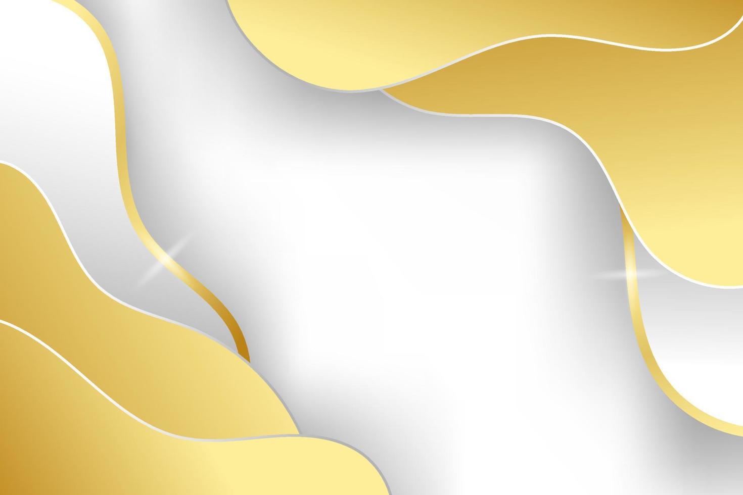 Gold and White Background vector