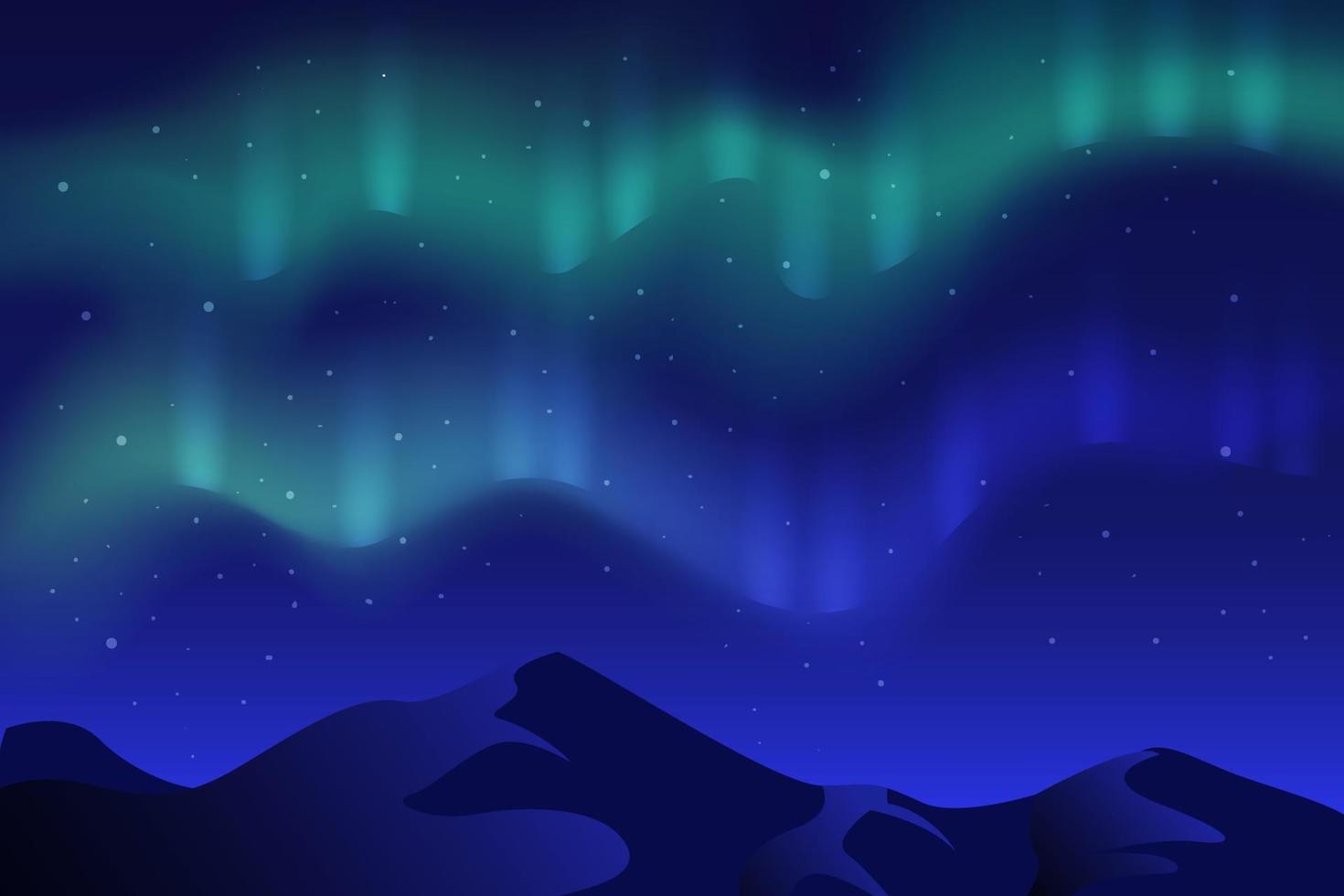 Northern Light Background vector
