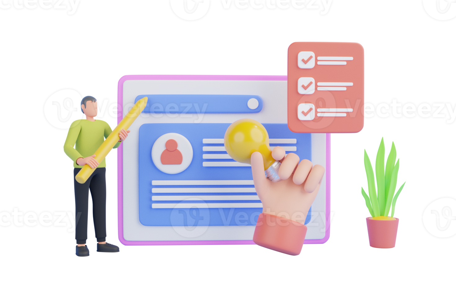 Online marketing, financial report chart, data analysis, and web development concept.Workplace 3d render. Business and finance analytics theme. png