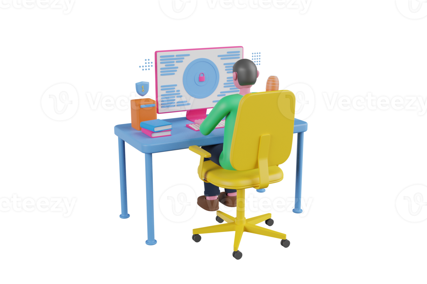 ragnatela bandiera con 3d rendere illustrazione od un' smartphone con protezione scudo e lucchetto. dati sicurezza concetto.3d interpretazione sicurezza sistema su nube calcolo tecnologia. png