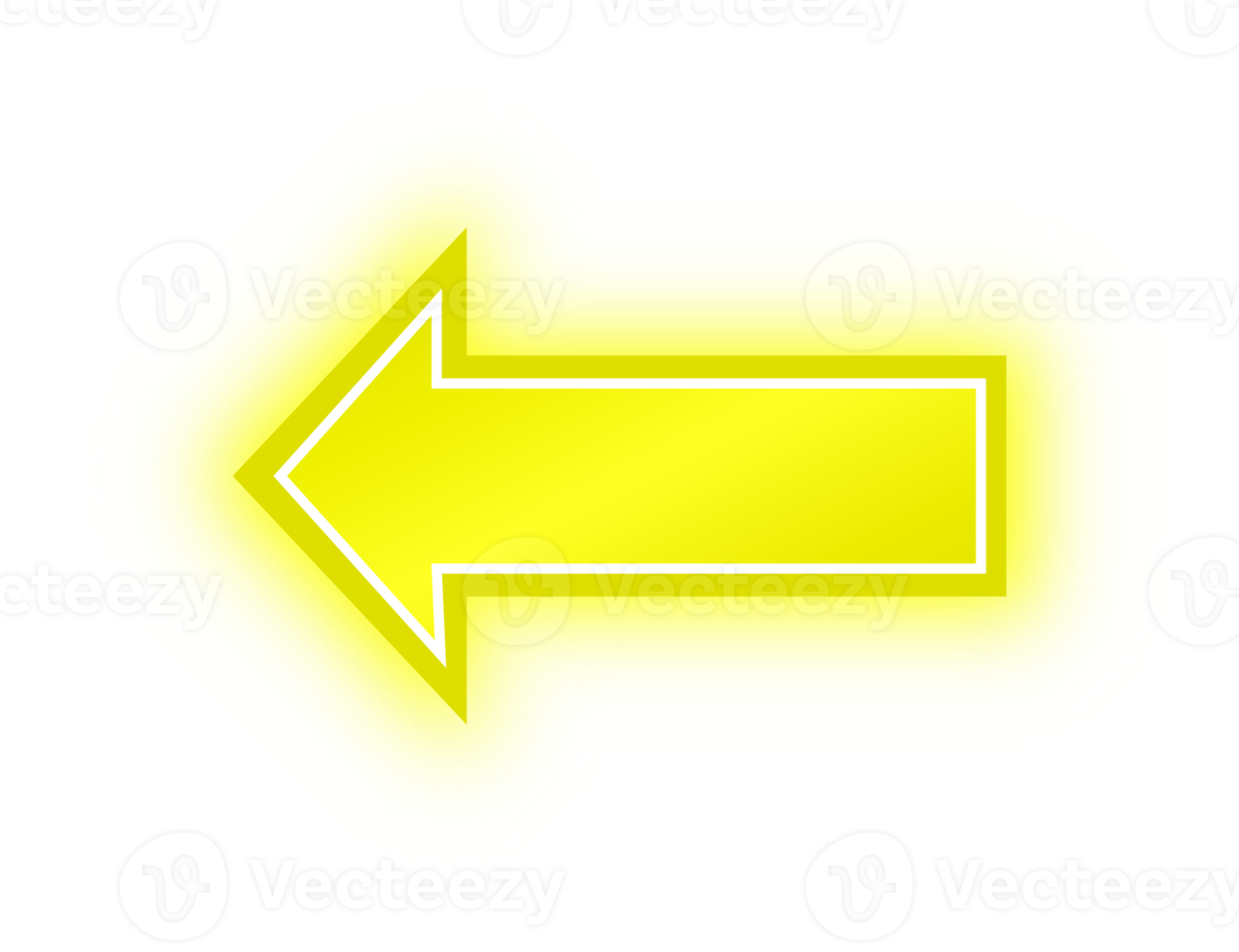 Neon Yellow Arrow Banner, Neon Arrow png