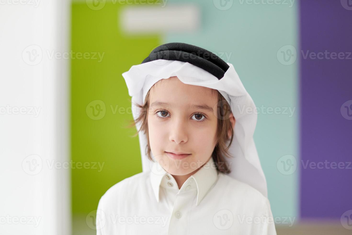portrait of little arabian boy photo