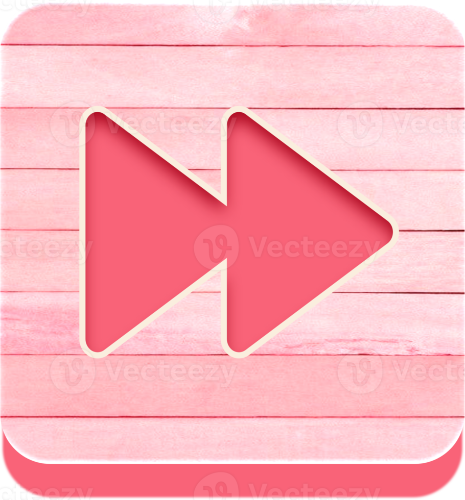 Wooden Fast Forward Button, Wooden Icon png