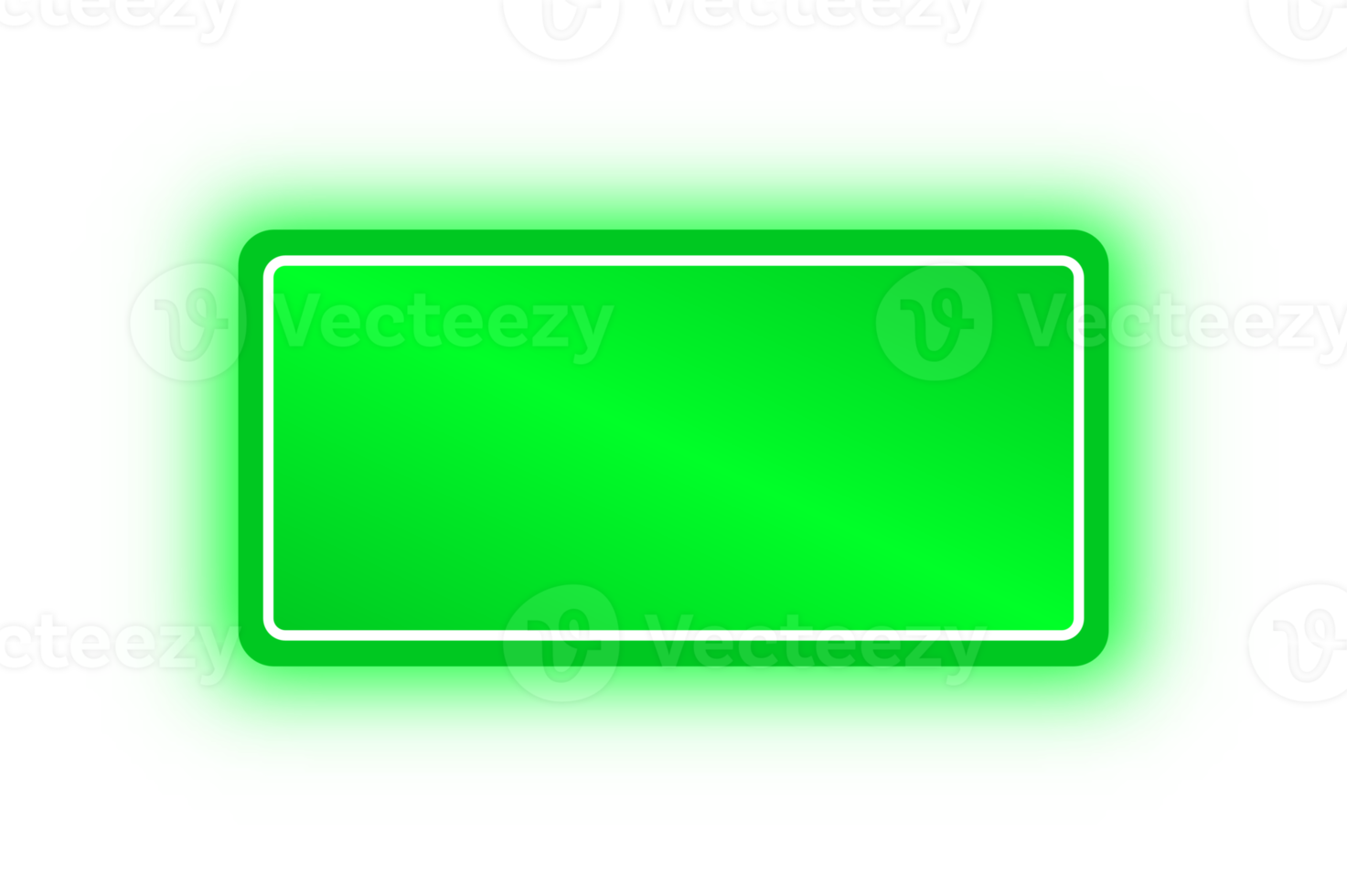 neon verde rettangolo striscione, neon rettangolo png