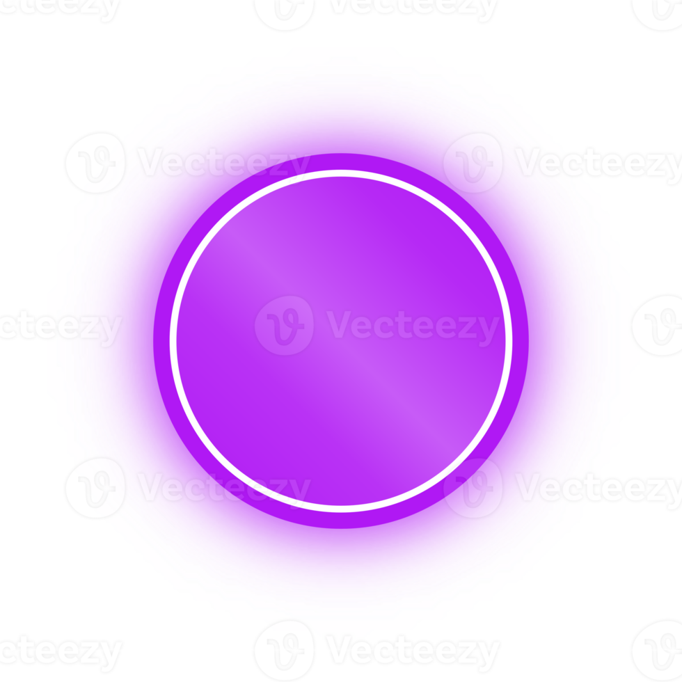 Neon Purple Circle Banner, Neon Circle png