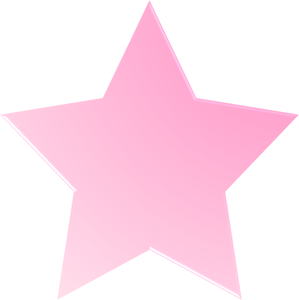 estrella de degradado rosa, botón de estrella de degradado png