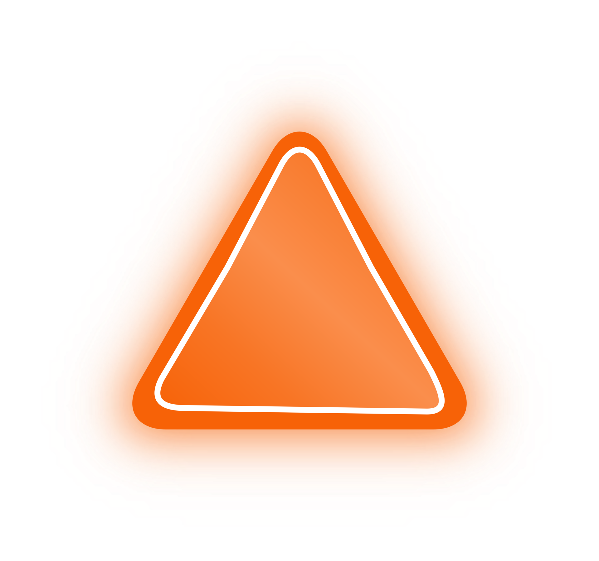 bannière triangle orange néon, triangle néon 10974737 PNG