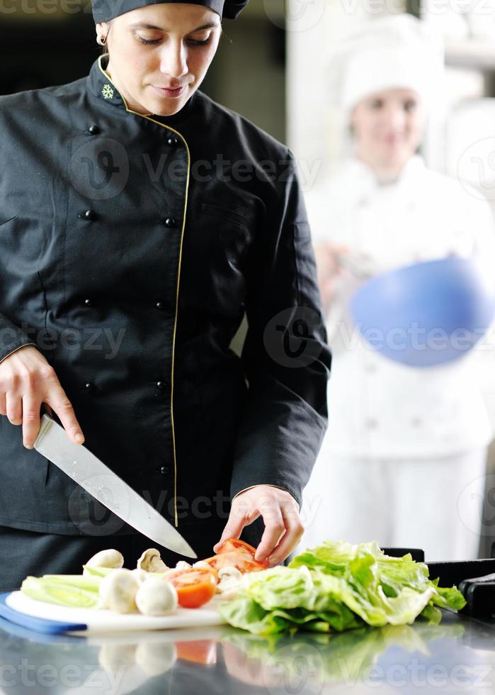 chef preparing meal photo