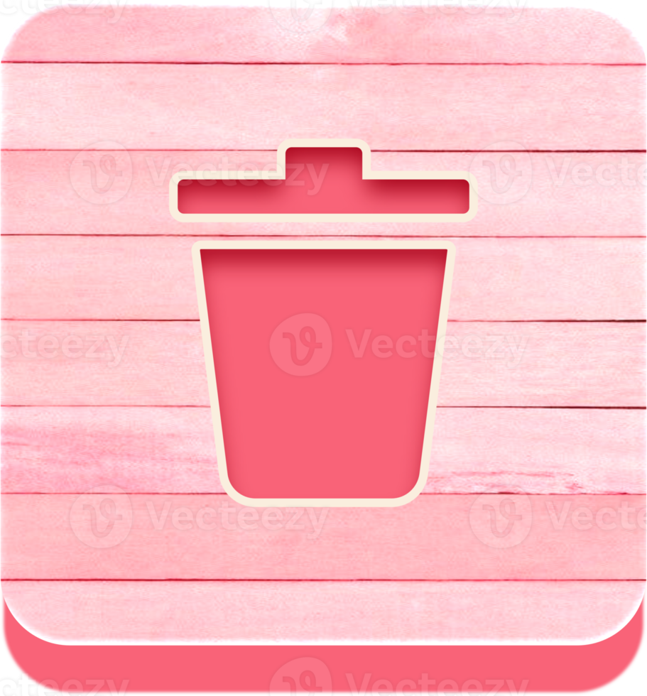 Free Wooden Recycle Bin Button, Wooden Icon 10975201 PNG with