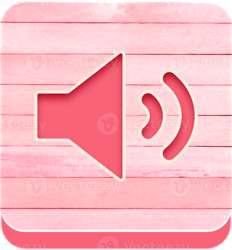 Wooden Speaker Button, Wooden Icon png