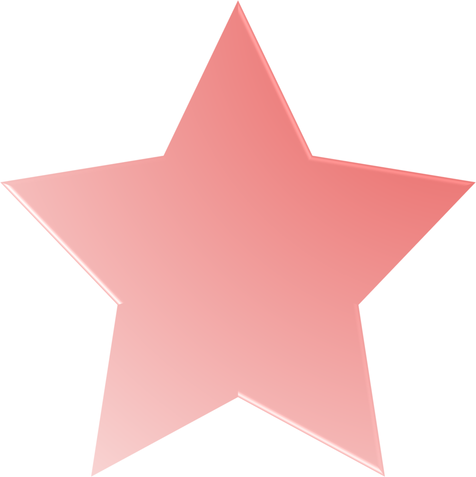 Red Gradient Star, Gradient Star Button png