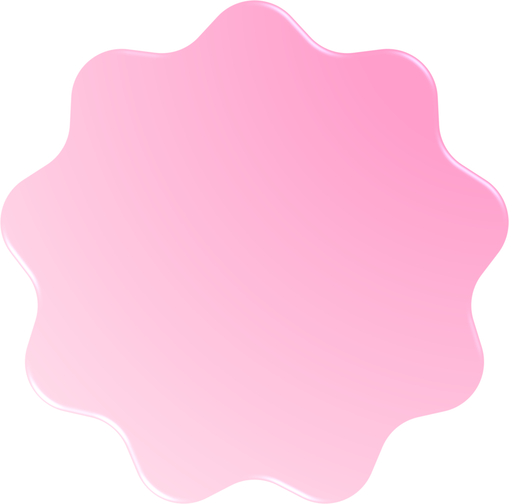 círculo ondulado gradiente rosa, botão de círculo ondulado png