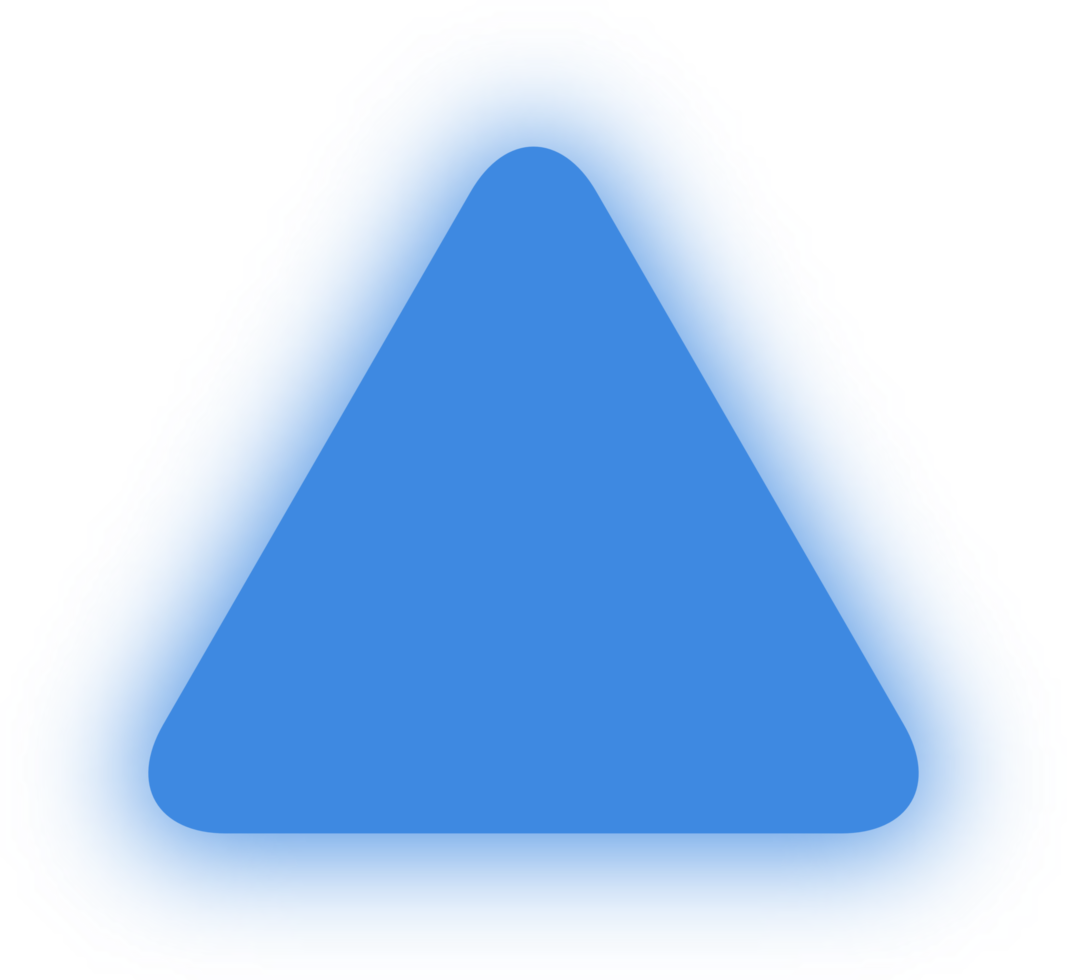 Neon Blue Triangle Banner, Neon Triangle png